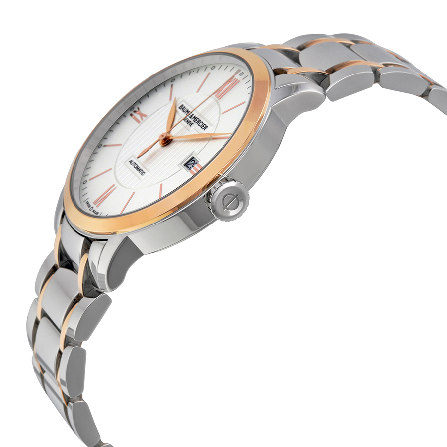 Baume & Mercier Classima Silver Dial Red Gold & Steel Bracelet watch 0