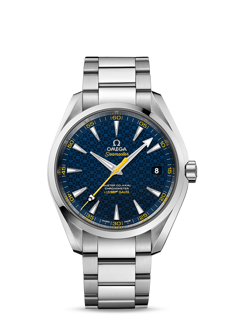 blue dial Omega Seamaster Aqua Terra 150m copy watches