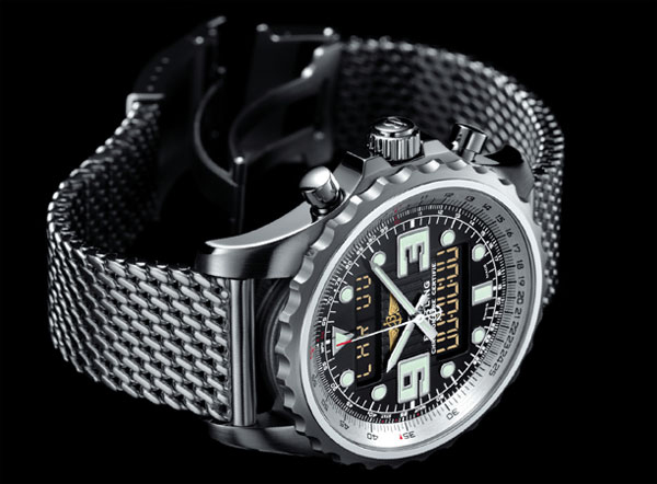 black dial copy Breitling Chronospace watches