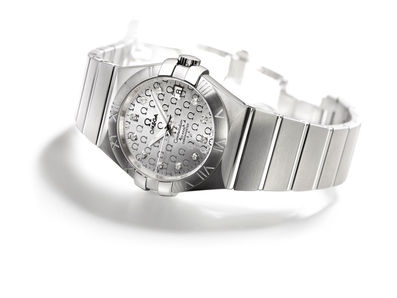 silver dial copy Omega Constellation