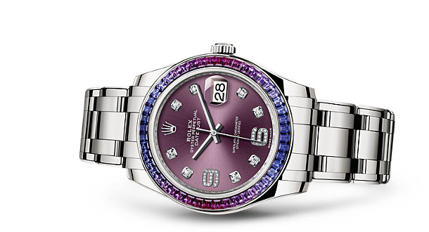Charming Sapphires Rolex Oyster Perpetual Pearlmaster Replica Watches