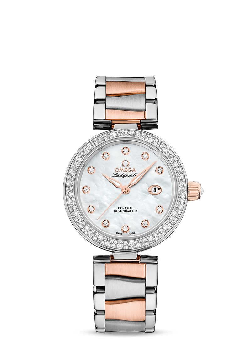 Omega De Ville Ladymatic Copy Watches With Shining Diamonds