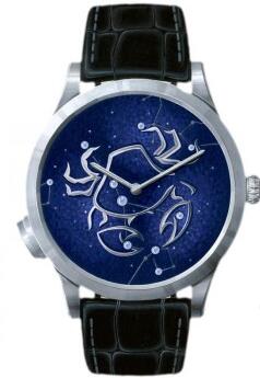 Seeing from the delicate dial, this replica Van Cleef & Arpels watch directly shows the charm of the nigh sky.
