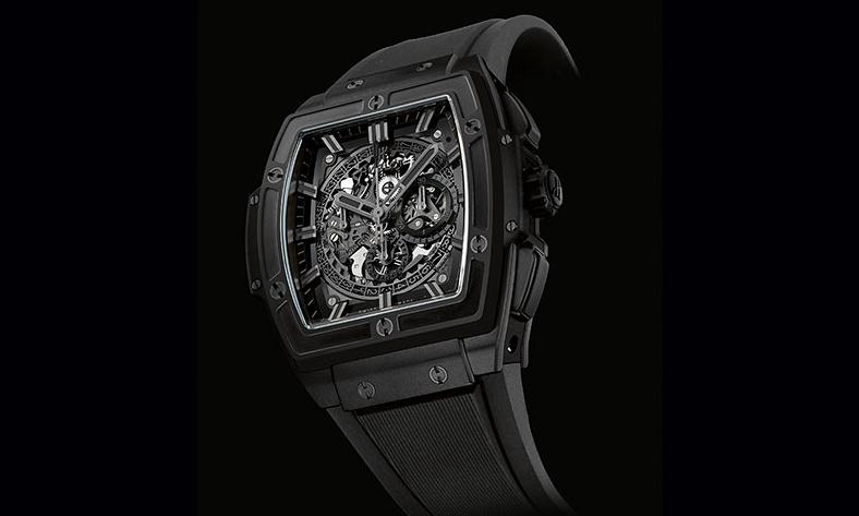 The sturdy copy Hublot Spirit Of Big Bang All Black watches are made from black ceramic.