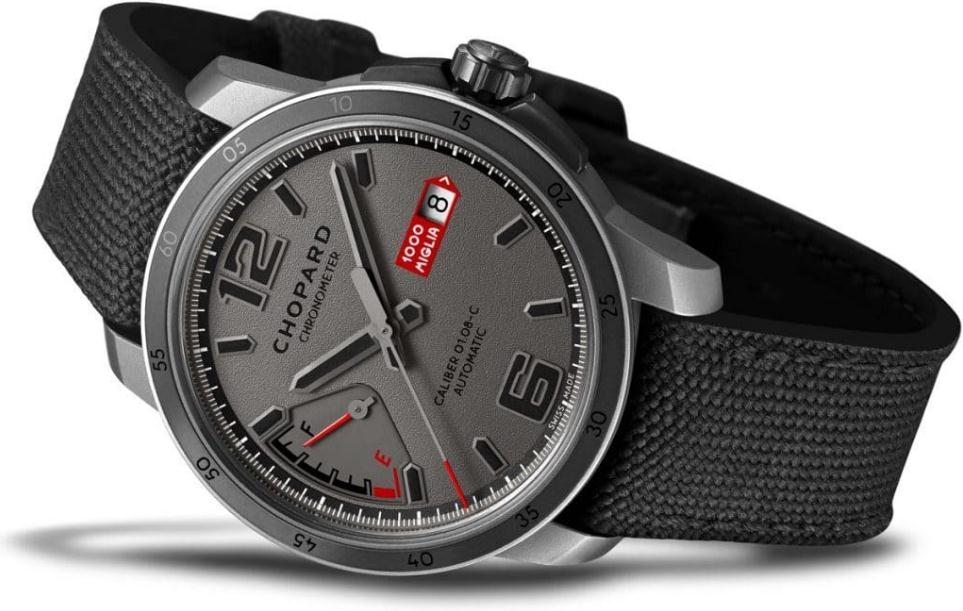 The grey straps replica Chopard Mille Miglia GTS Power Control watches have grey dials.