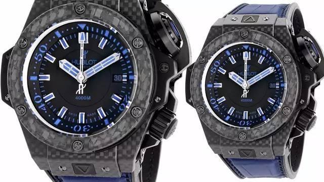 The titanium fake watches have black dials.