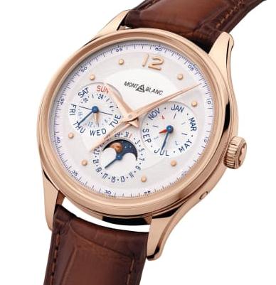 The 18k rose gold fake watches have silvery white dials.