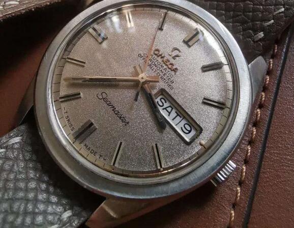 The antique Omega looks quite different from modern ones.
